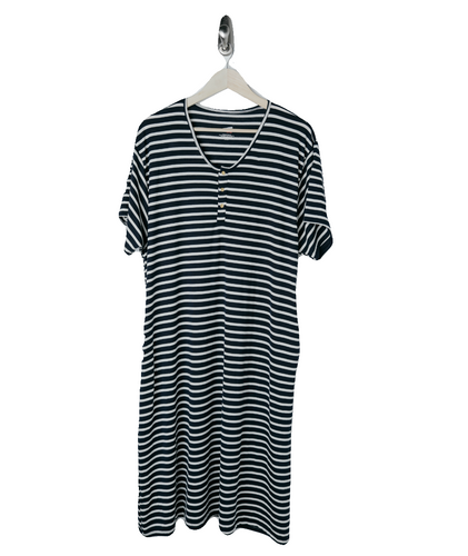 Navy White Stripe 24/7 House Dress from Undercover Mama for Pregnancy, Breastfeeding and Everyday.