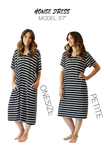 Bold Stripe 24/7 House Dress from Undercover Mama