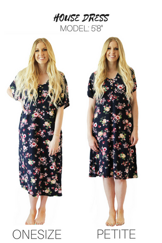 FloralNavy* 24/7 House Dress for pregnancy ALL VARIATIONS