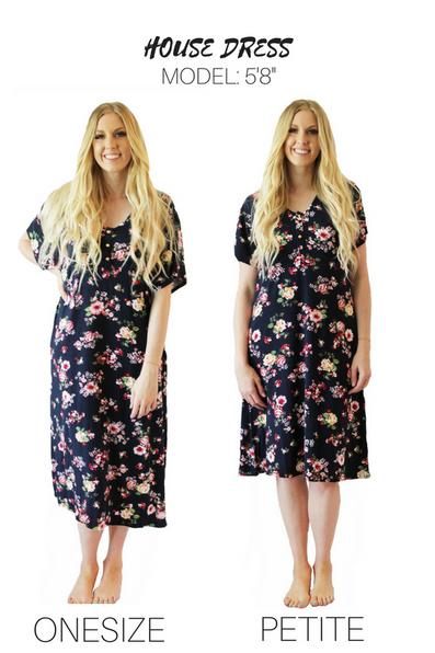 FloralNavy* 24/7 House Dress from Undercover Mama for Pregnancy, Breastfeeding and Everyday.