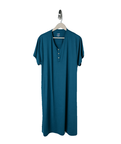 Teal-luxe 24/7 House Dress from Undercover Mama for Pregnancy, Breastfeeding and Everyday.