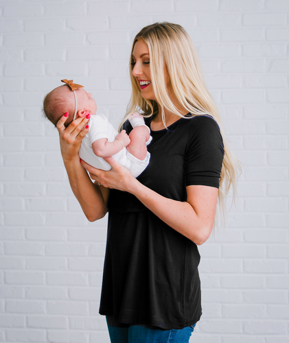 Black Nursing Shirt from Undercover Mama