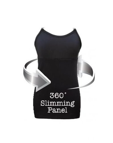 Undercover Mama Slimming Strapless Nursing Tank in Black with 360 degree slimming panel All Variations