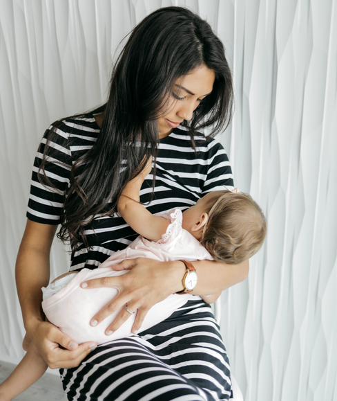 BOLD STRIPE Undercover Mama Nursing Dress