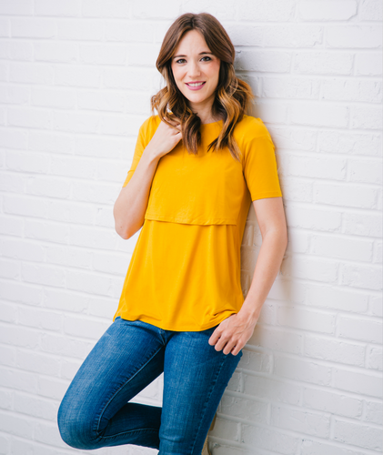 Mustard Nursing Shirt from Undercover Mama