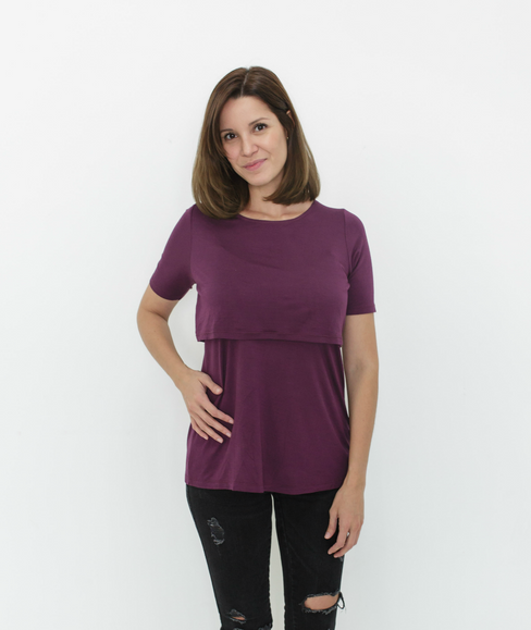 Plum Nursing Shirt from Undercover Mama