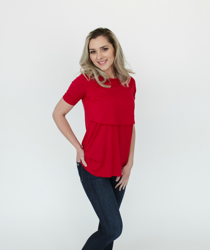 Red Nursing Shirt from Undercover Mama